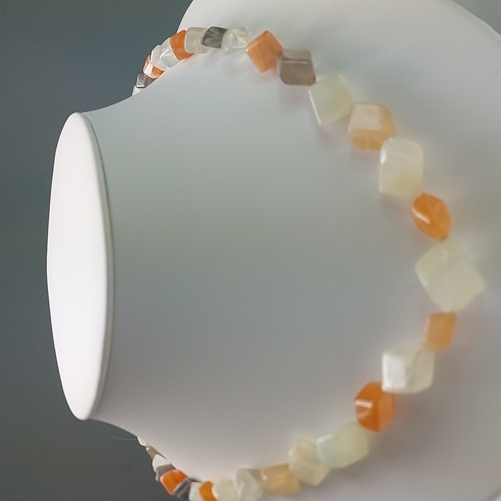 Moonstone Geometric Necklace